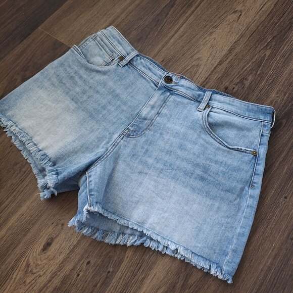 💙 Kut from the Kloth Kat High Rise Shorts Size 14 Denim Jeans Country Casual - Picture 4 of 8